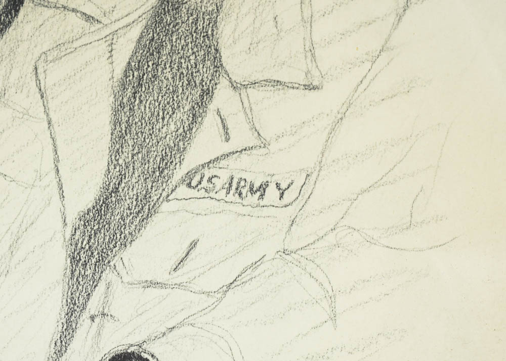 Framed Print of a Man with Donkey