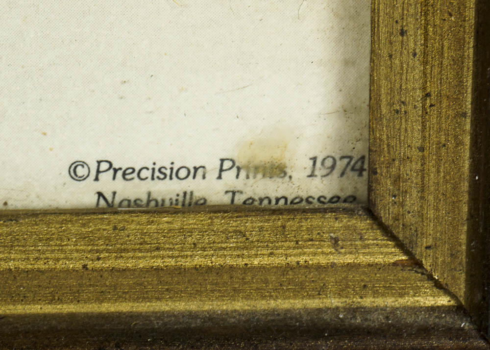 Framed Print of a Man with Donkey