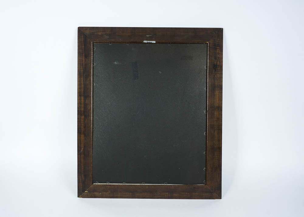 Framed Print of a Man with Donkey