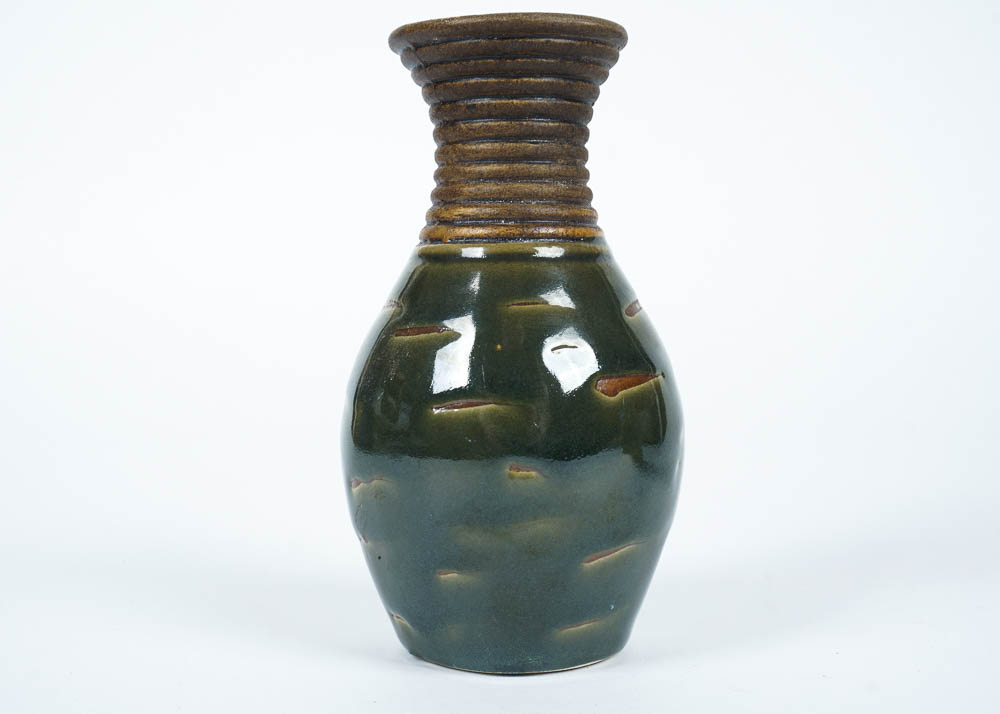 Green Pottery Pair