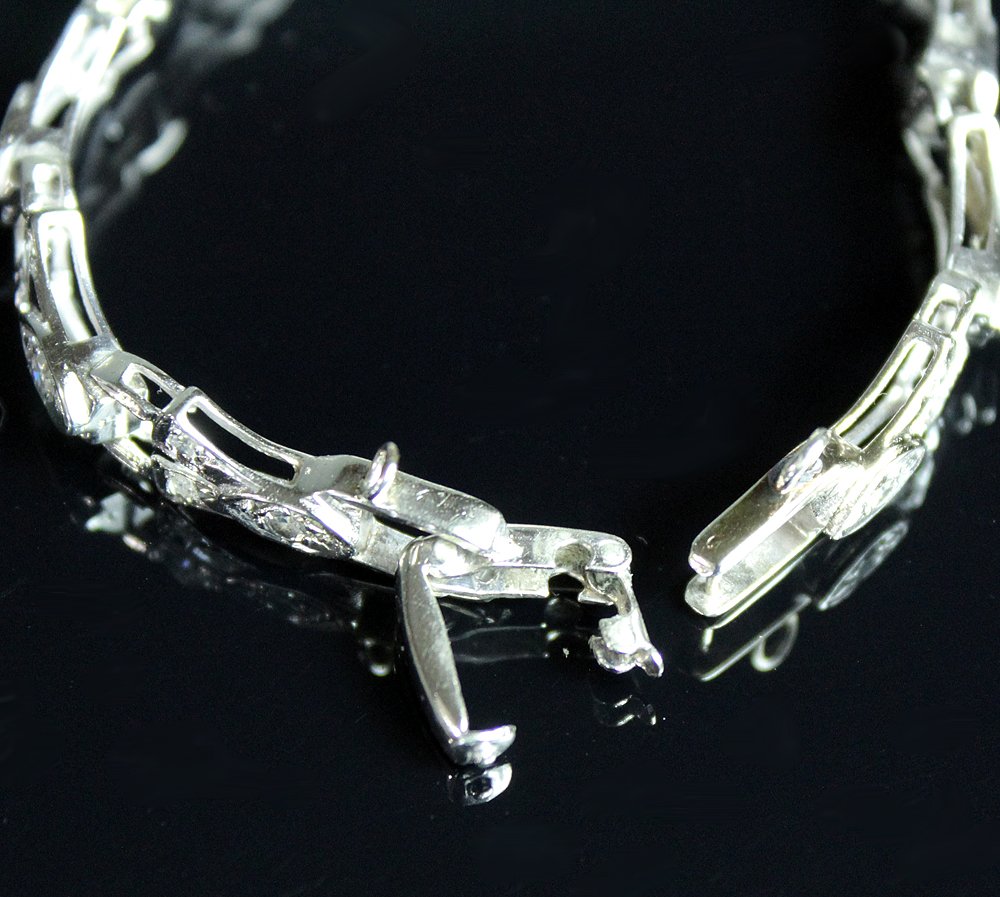 Women's 14K White Gold and Diamond Hamilton Watch