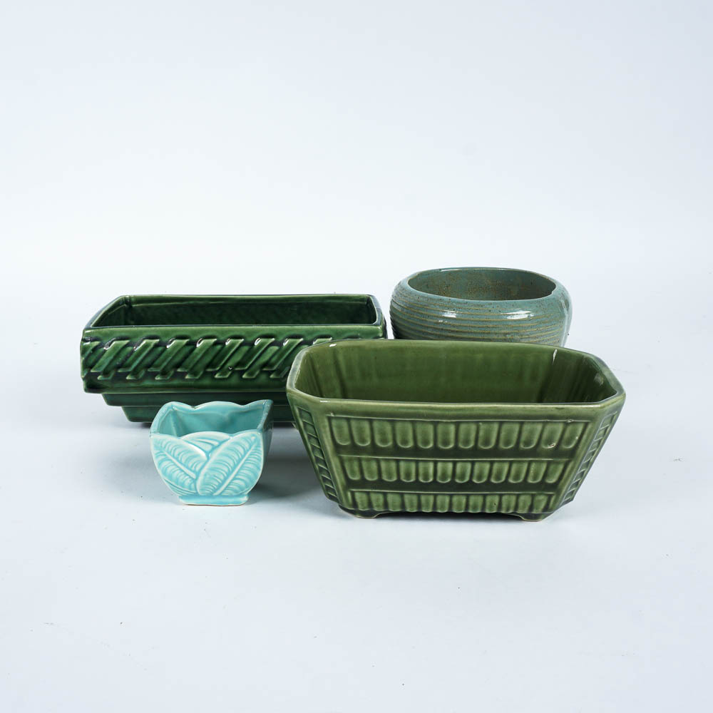 Cool Tone Pottery Planters