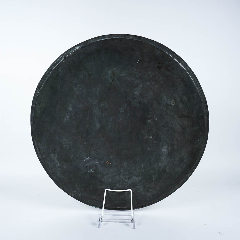 Large Etched Copper Platter