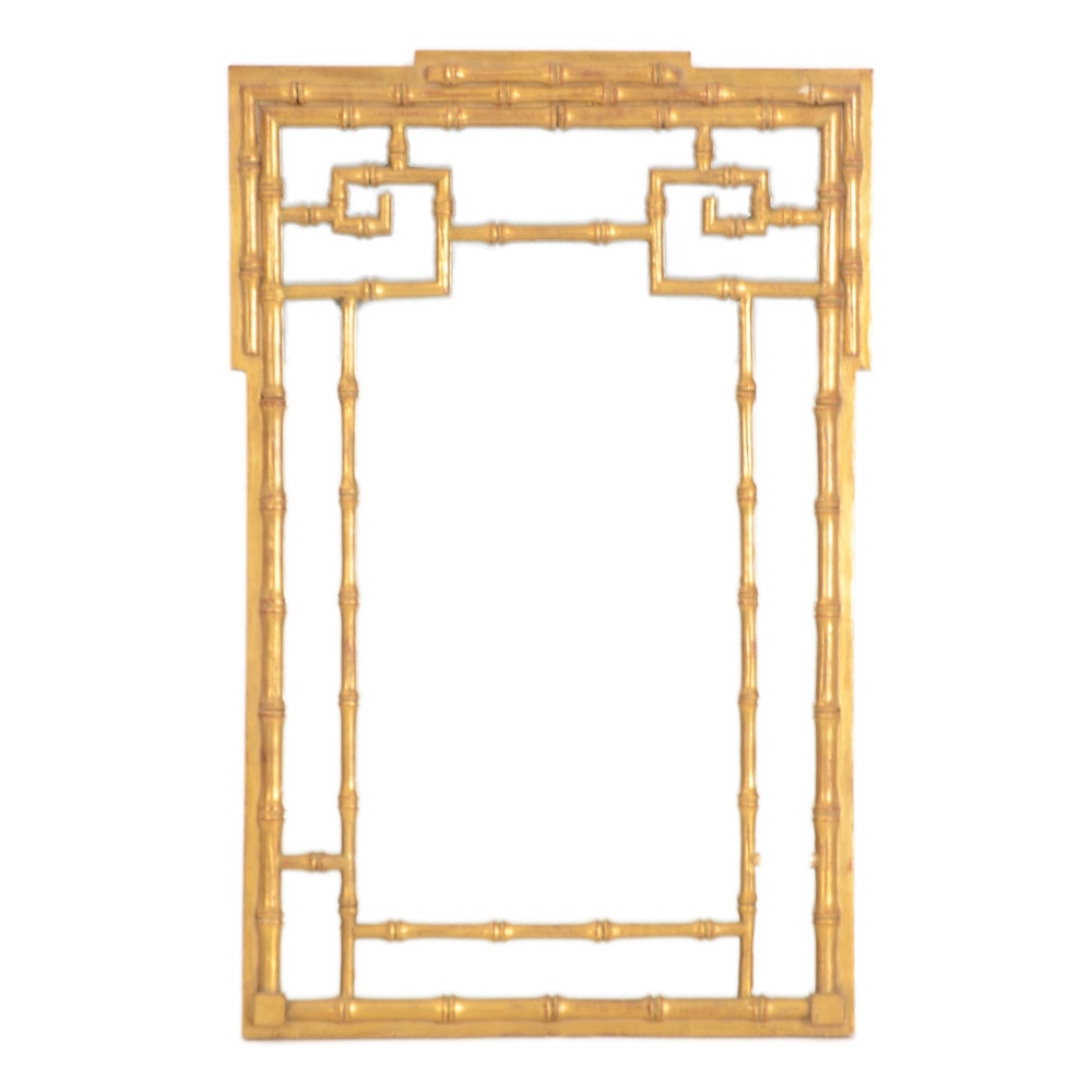 Gilt Bamboo Style Mirror