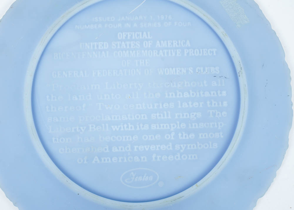 Fenton Pressed Blue Milk Glass