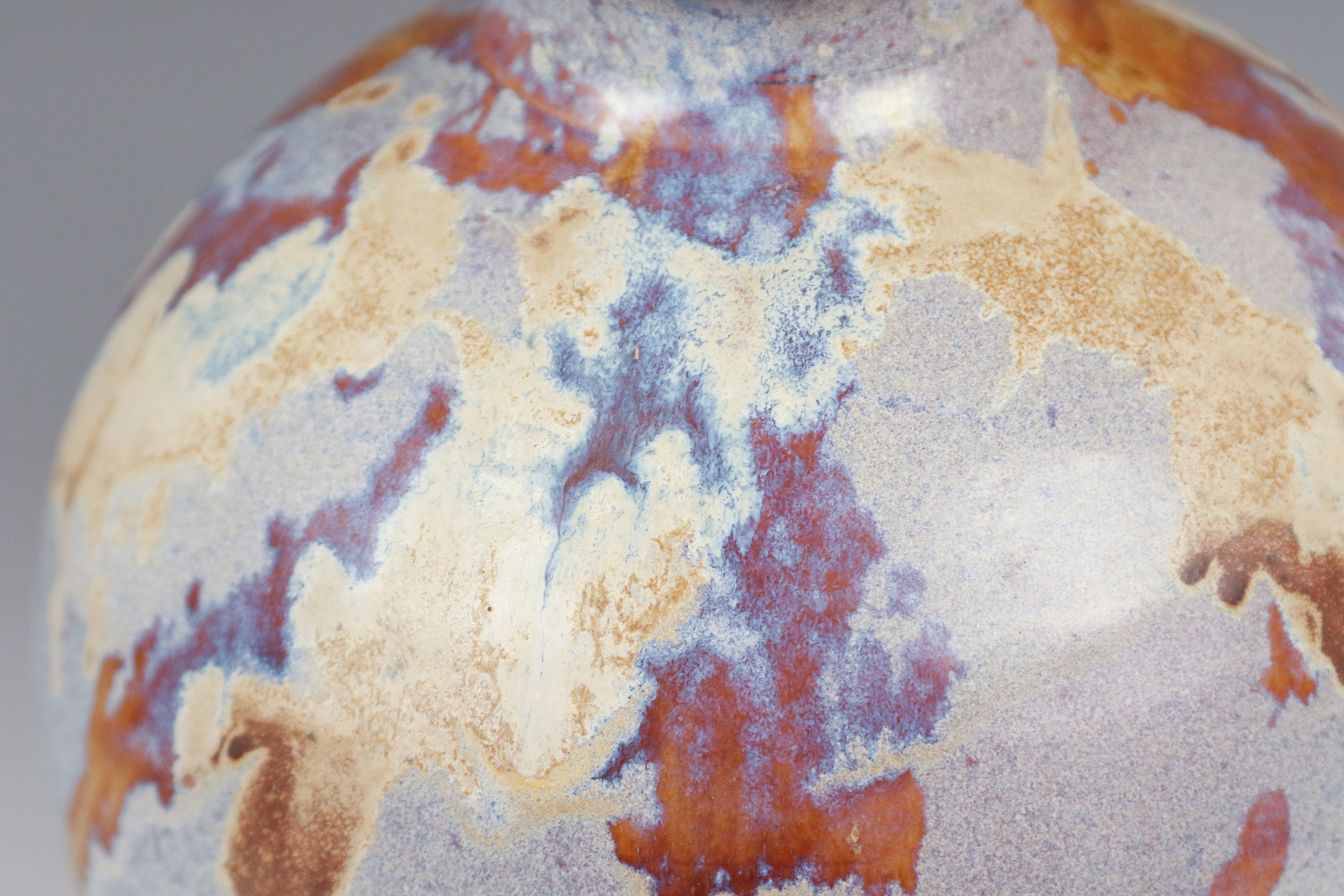 Signed Art Pottery Stoneware Drip Vase