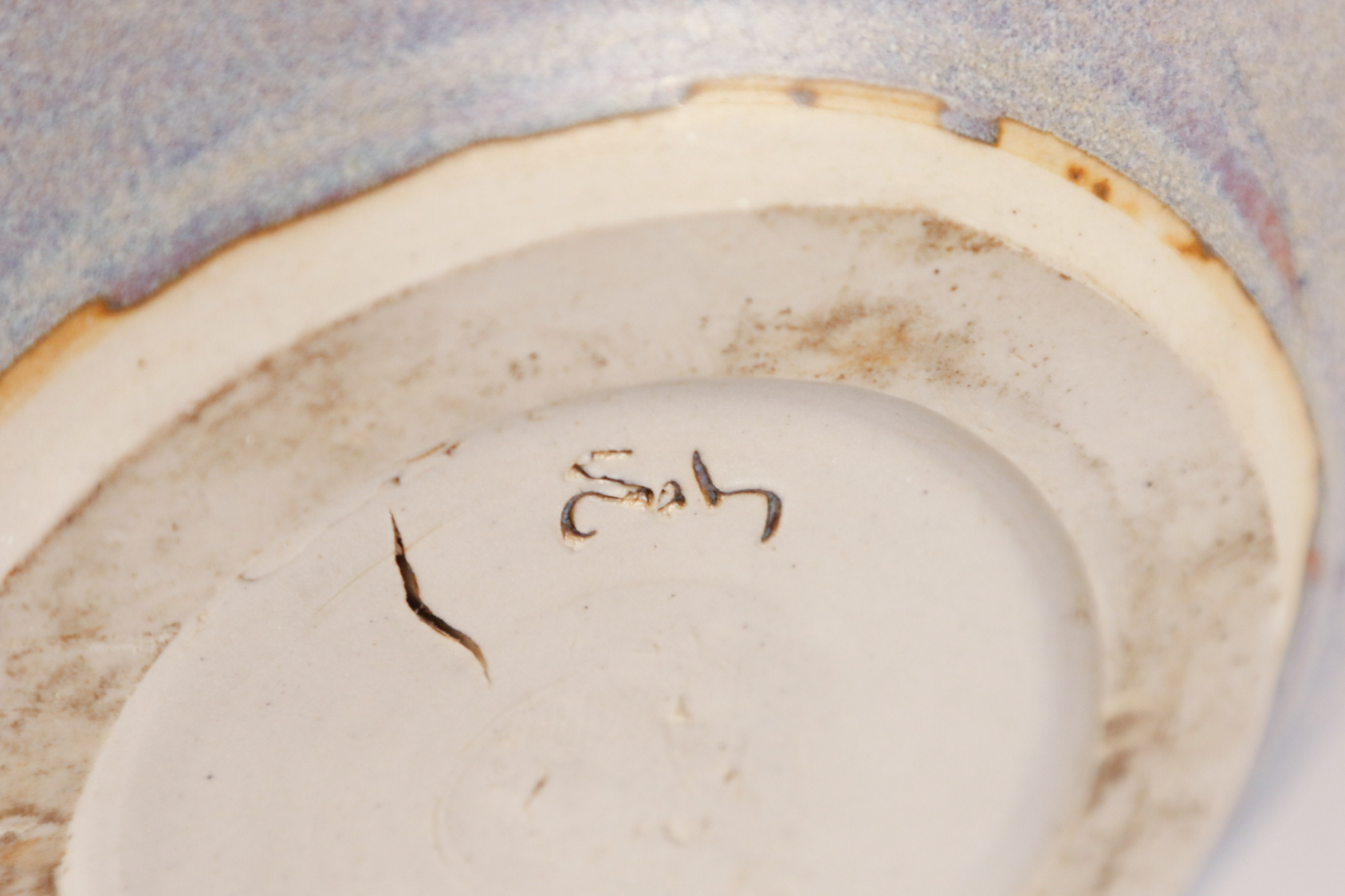 Signed Art Pottery Stoneware Drip Vase