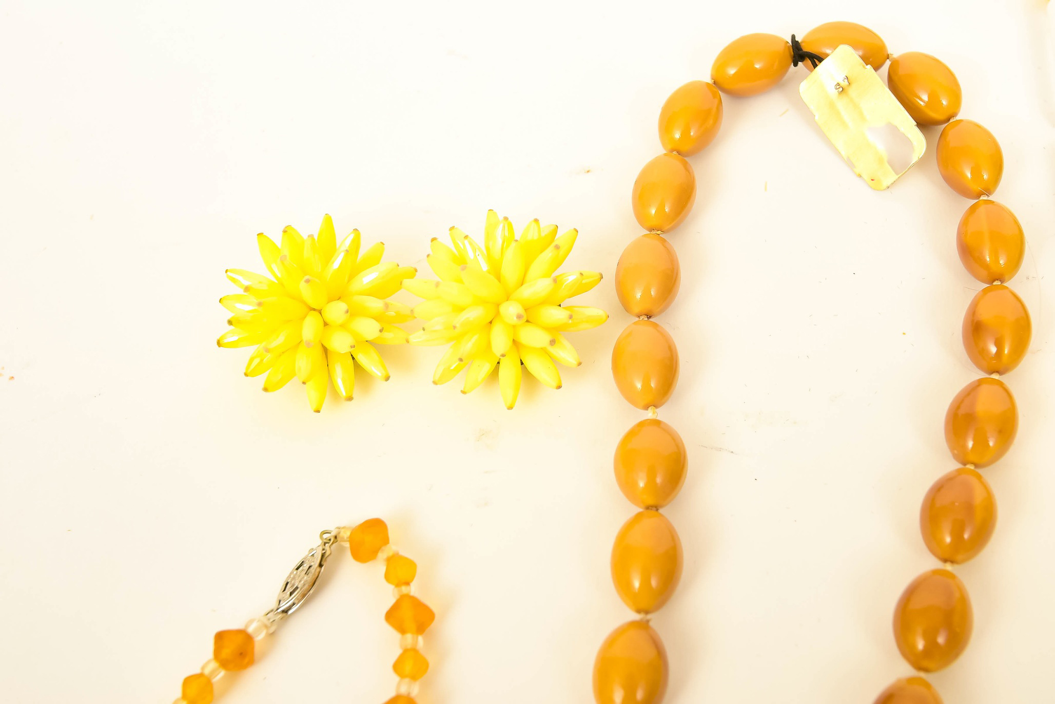 Variety of Yellow Costume Jewelry