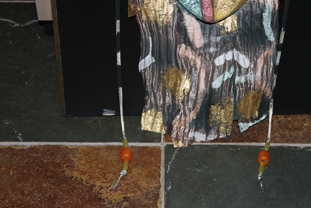 Framed Mixed Media Hanging Mask