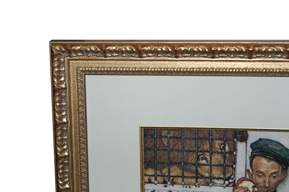 Norman Rockwell "Lion and His Keeper" Giclée on Canvas