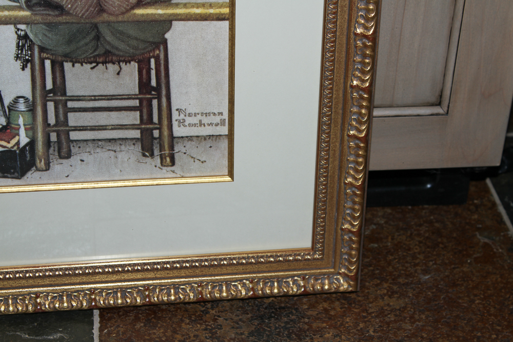 Norman Rockwell "Lion and His Keeper" Giclée on Canvas