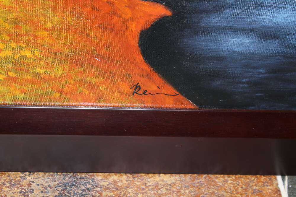 Signed Contemporary Landscape Painting