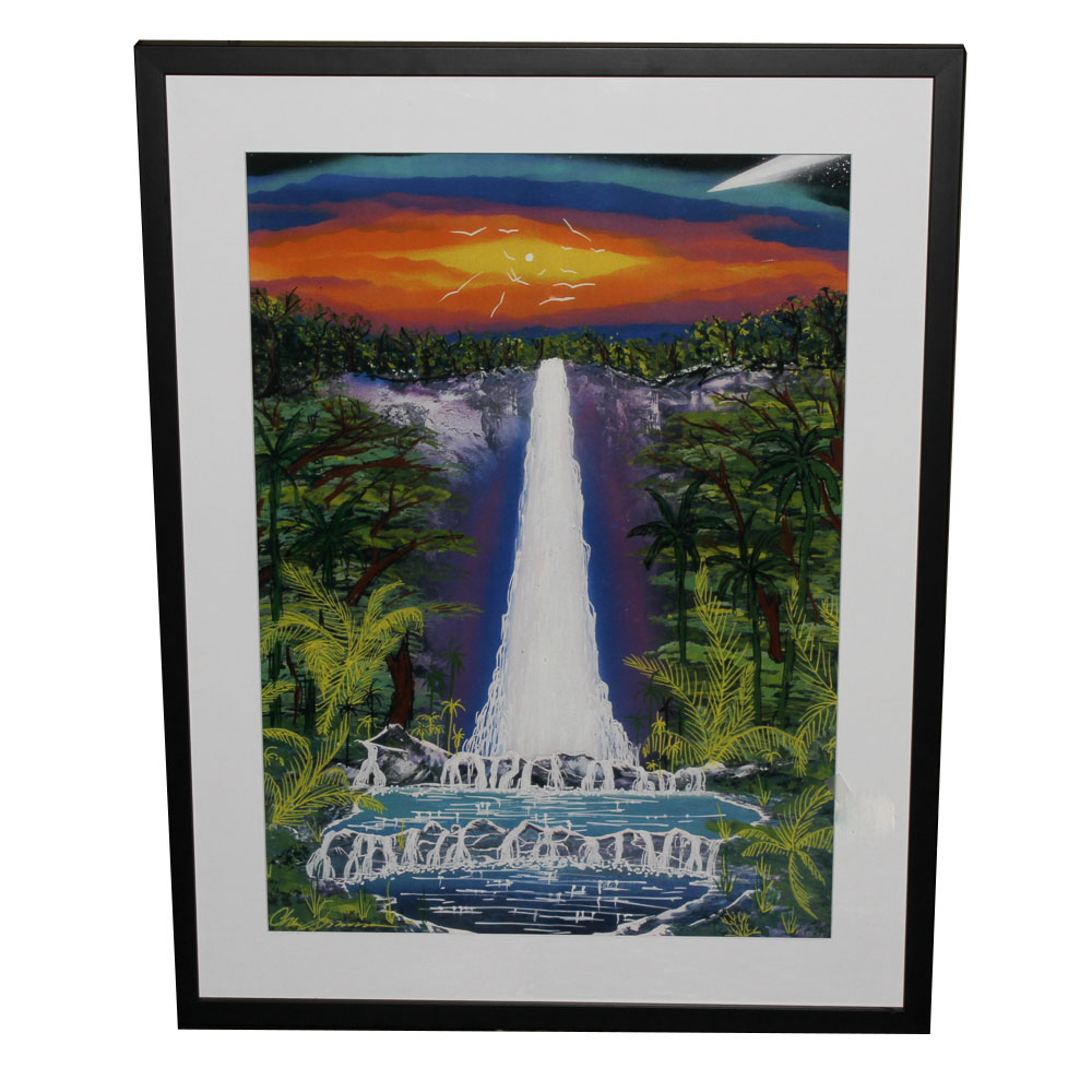Waterfall Signed Print