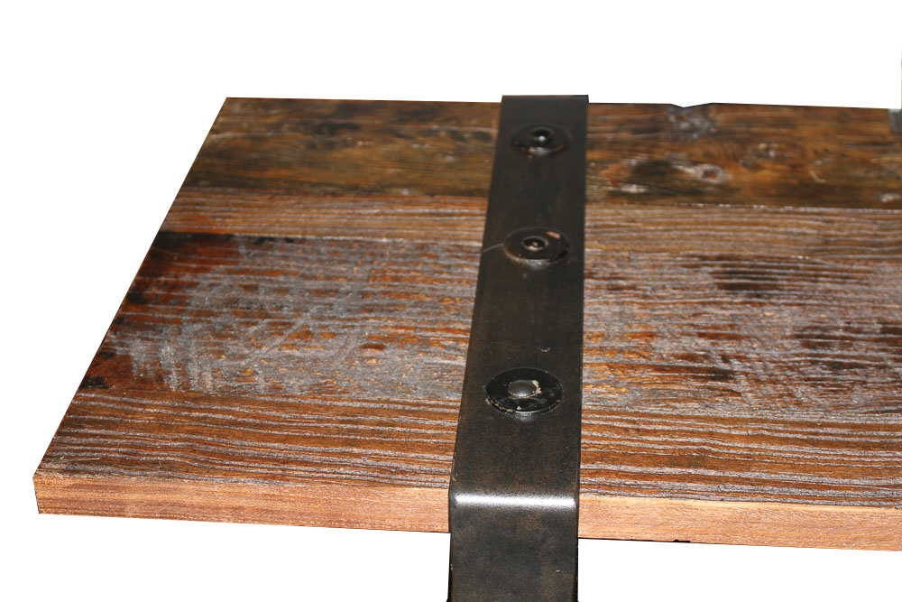 Rustic Wood and Metal ModernTable