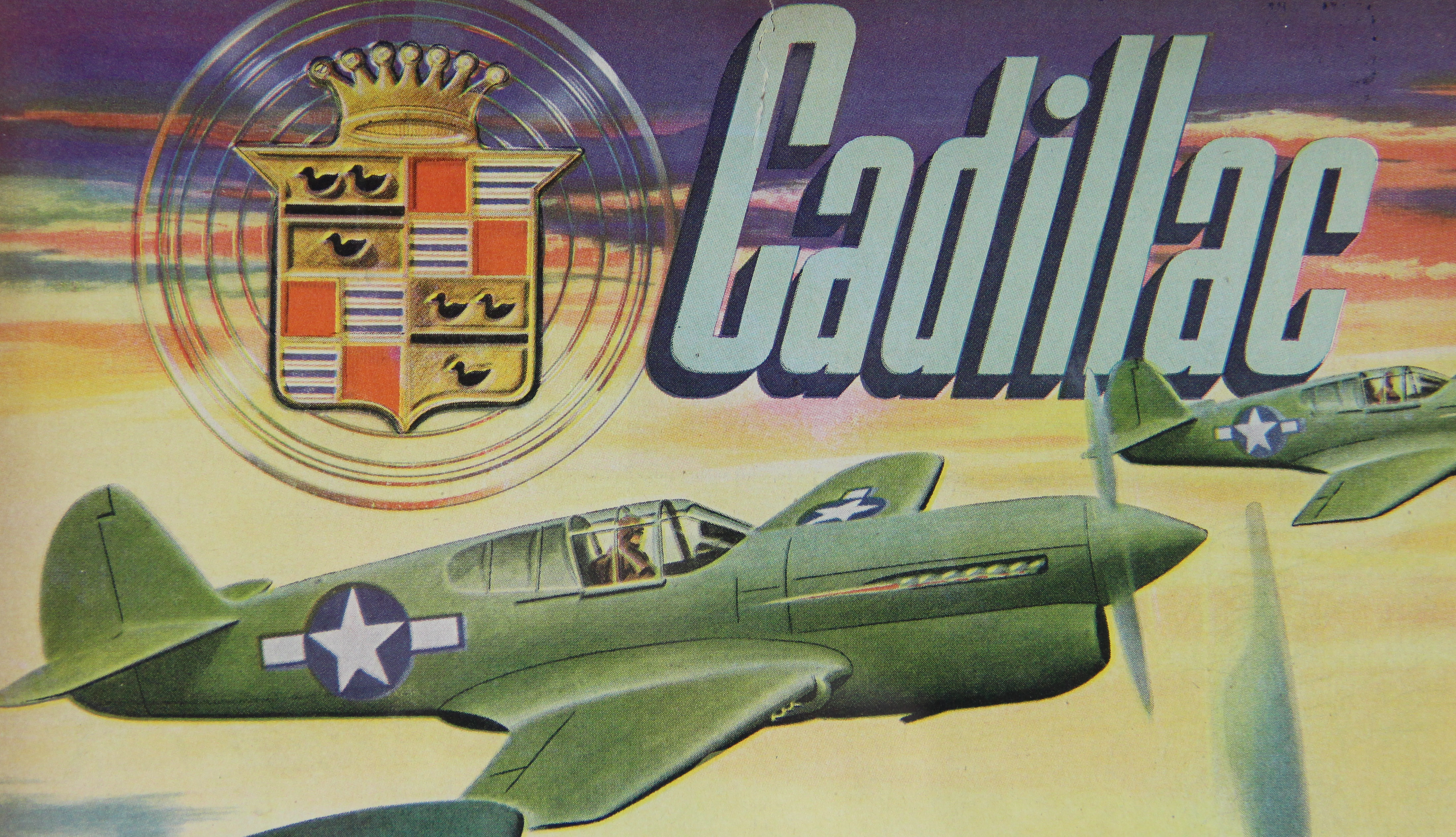 Original 1942 Magazine Ad Featuring a  WWII P-40 Warhawk