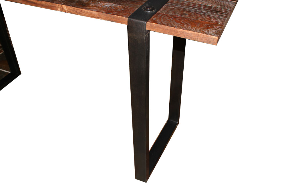 Rustic Wood and Metal ModernTable