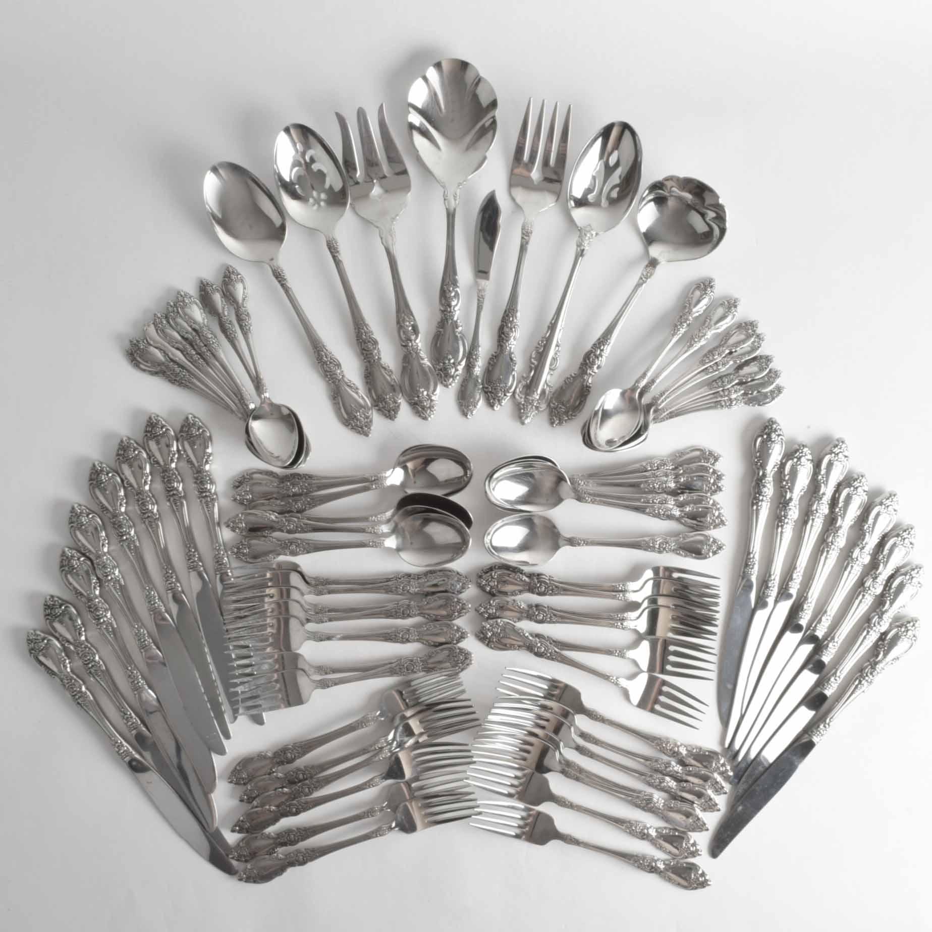Set of Oneida "Louisiana" Stainless Flatware
