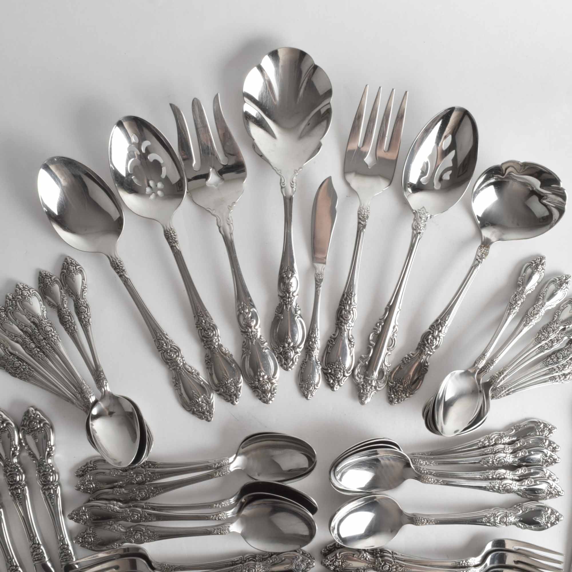 Set of Oneida "Louisiana" Stainless Flatware
