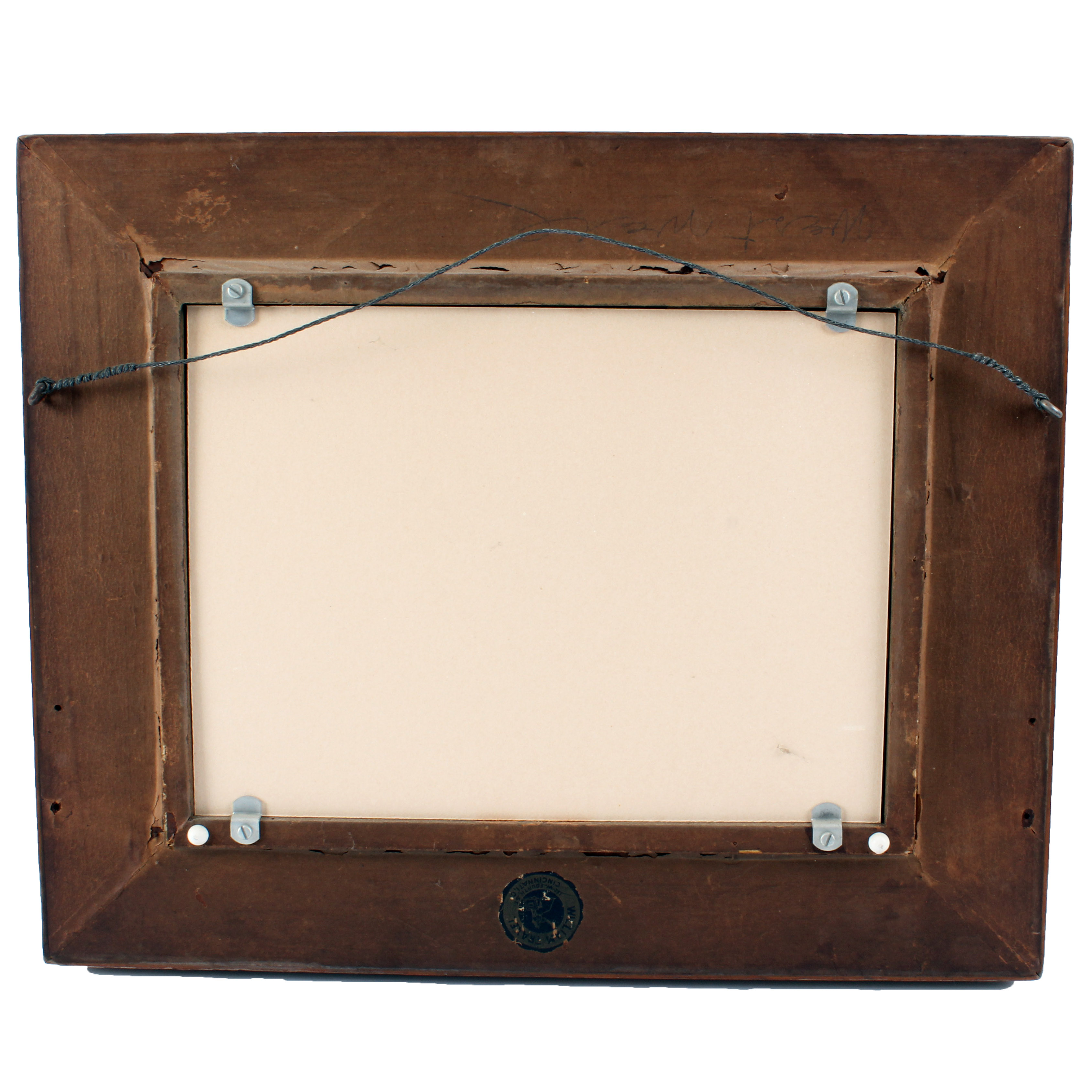 Charles Meurer 19th Century Barnyard Scene Oil Painting