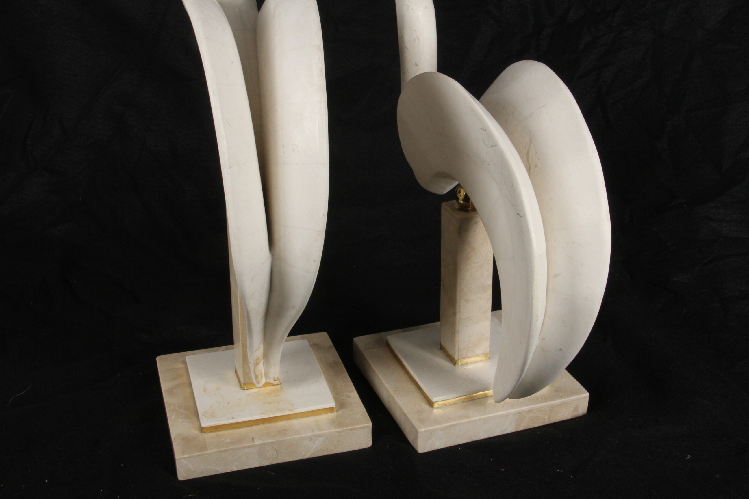 Maitland Smith Marble Bird Sculptures