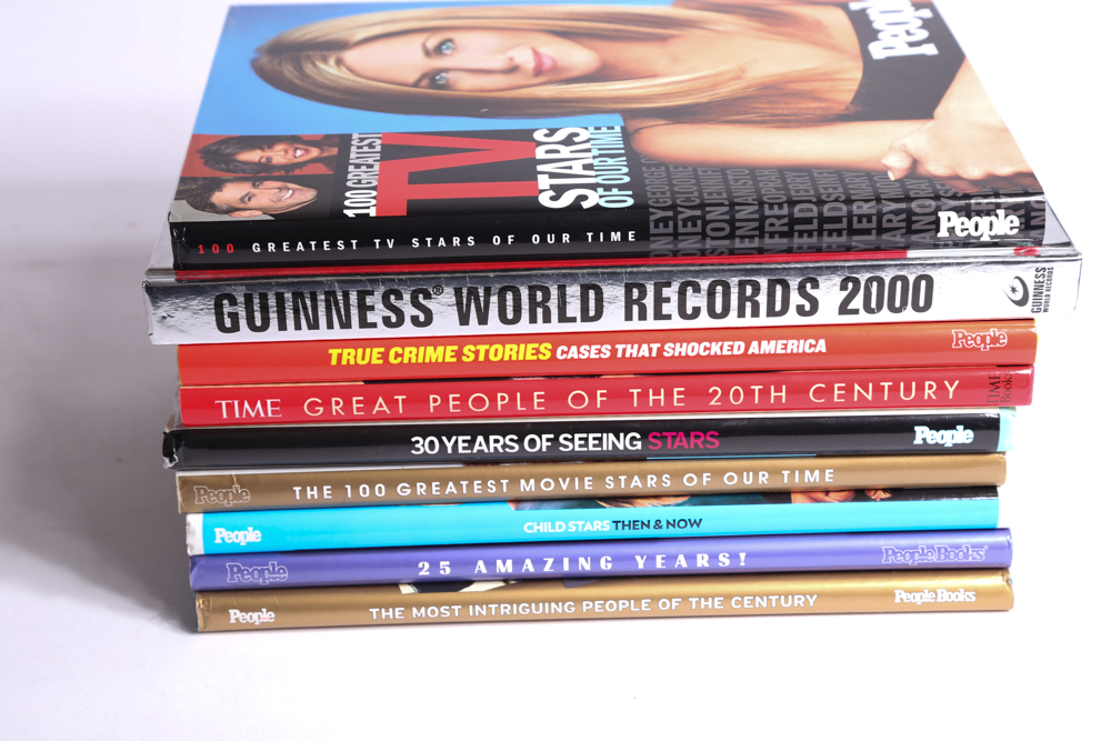 Collection of Entertainment Hardcovers, including People and Guinness