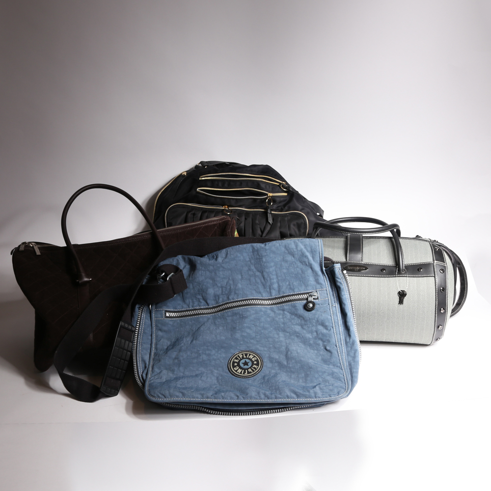 Group of Duffle Bags and Purses