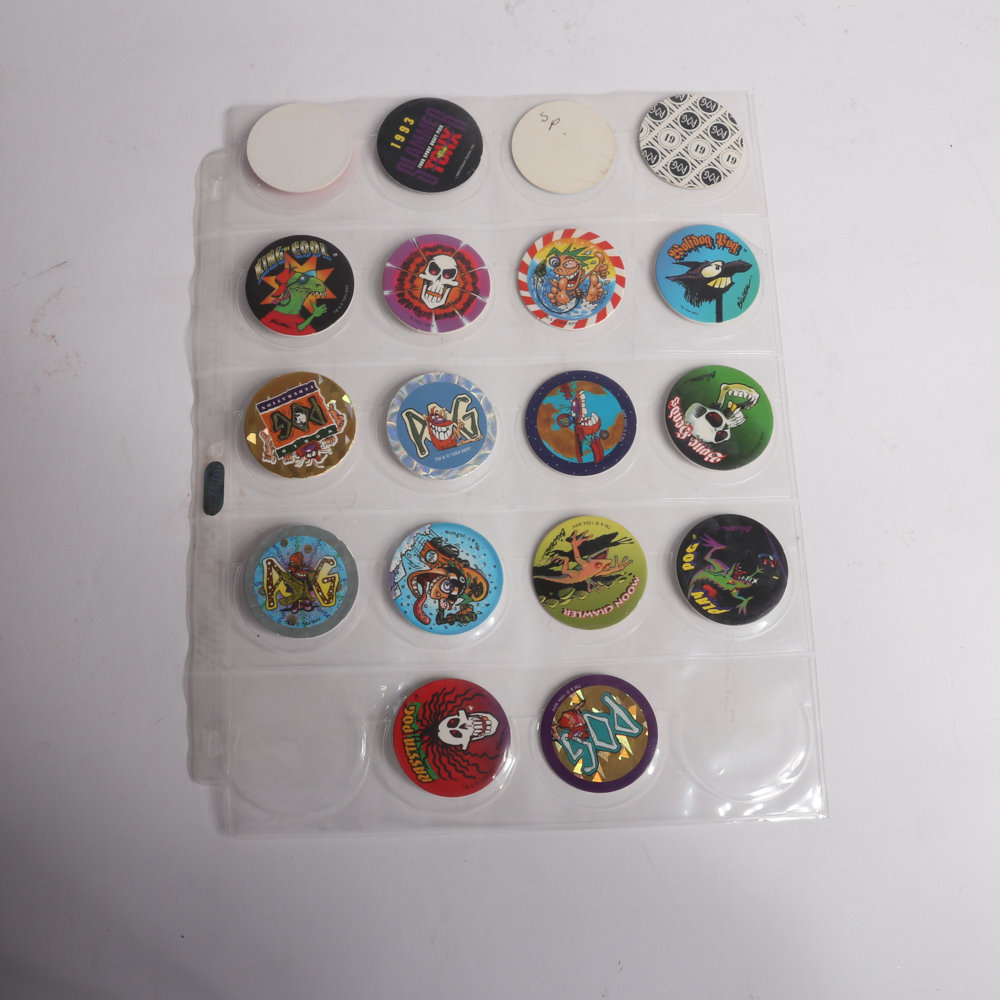 Collection of Pogs and Sports Cards