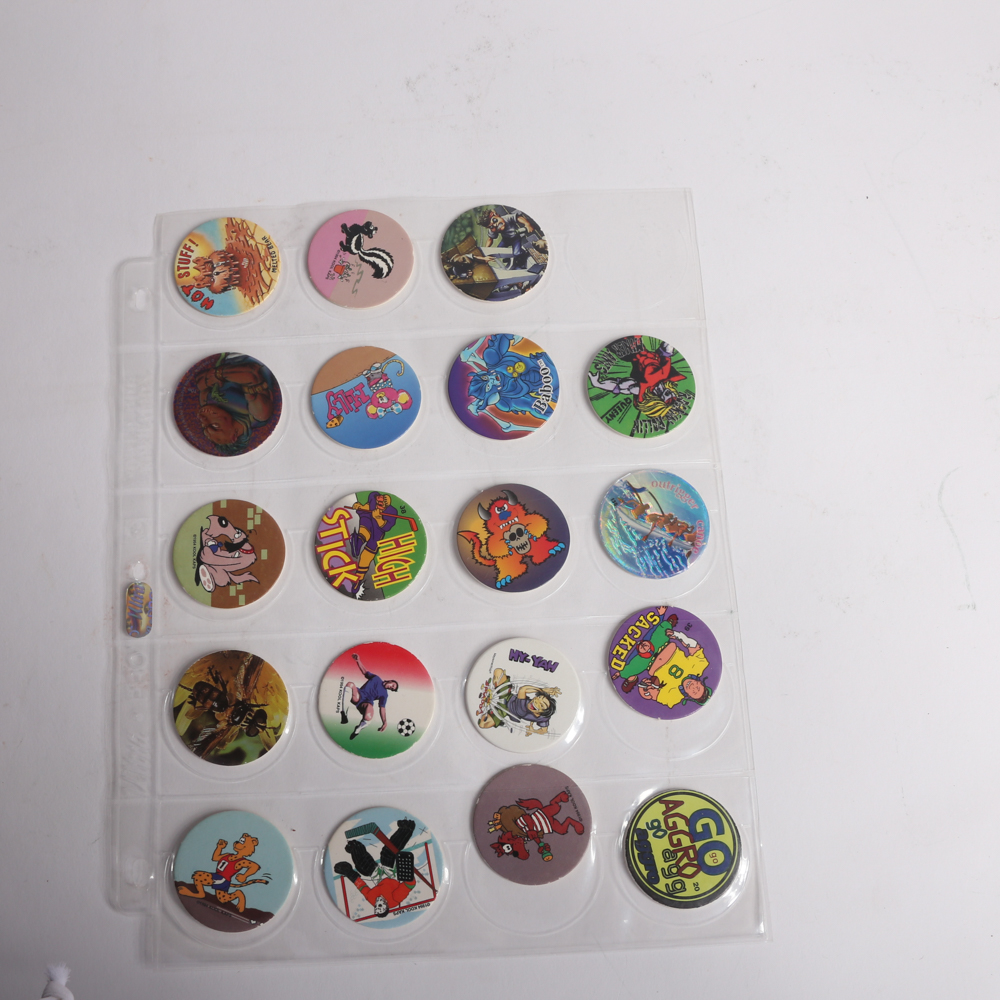 Collection of Pogs and Sports Cards