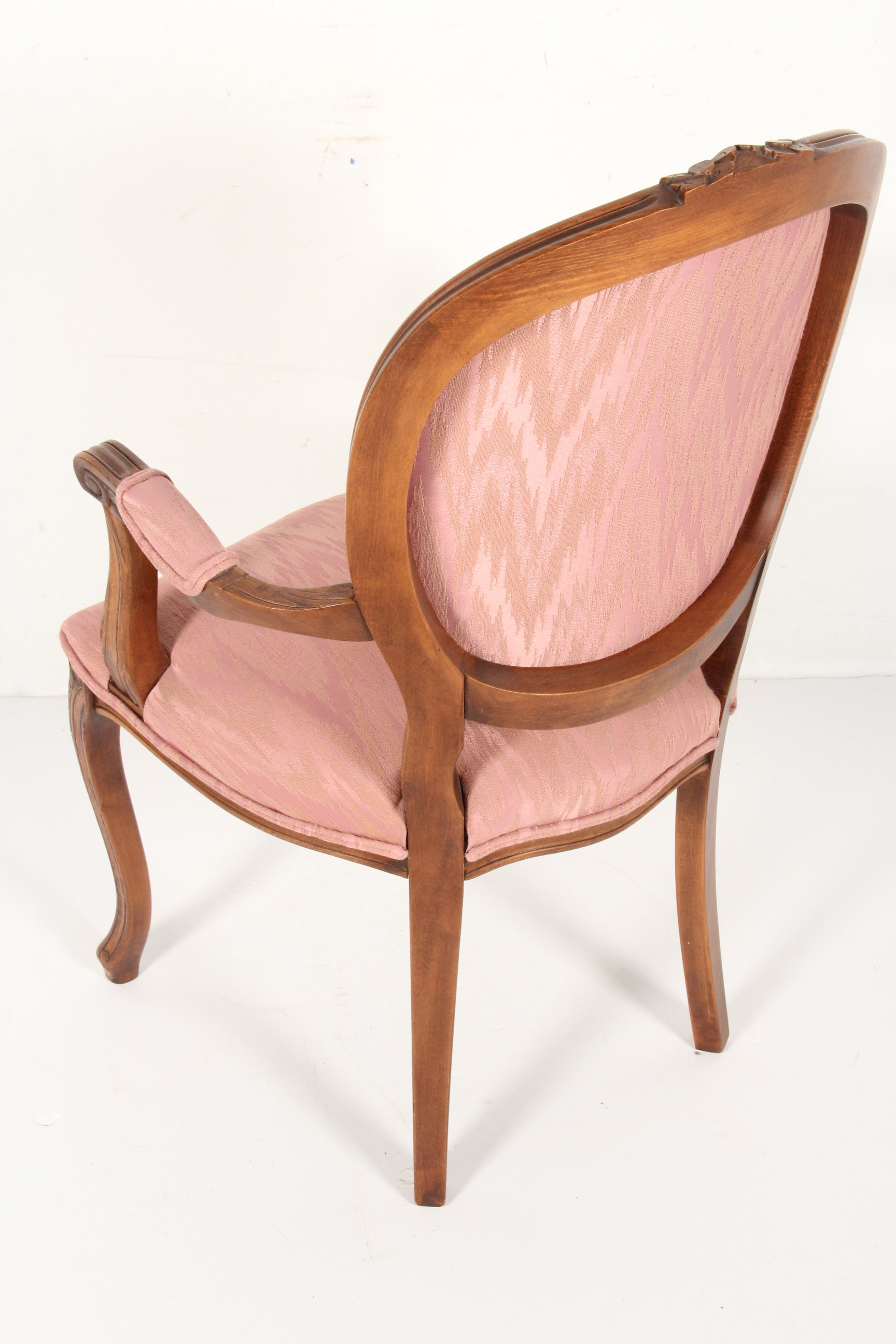 French Style Chair with Tufted Balloon Back