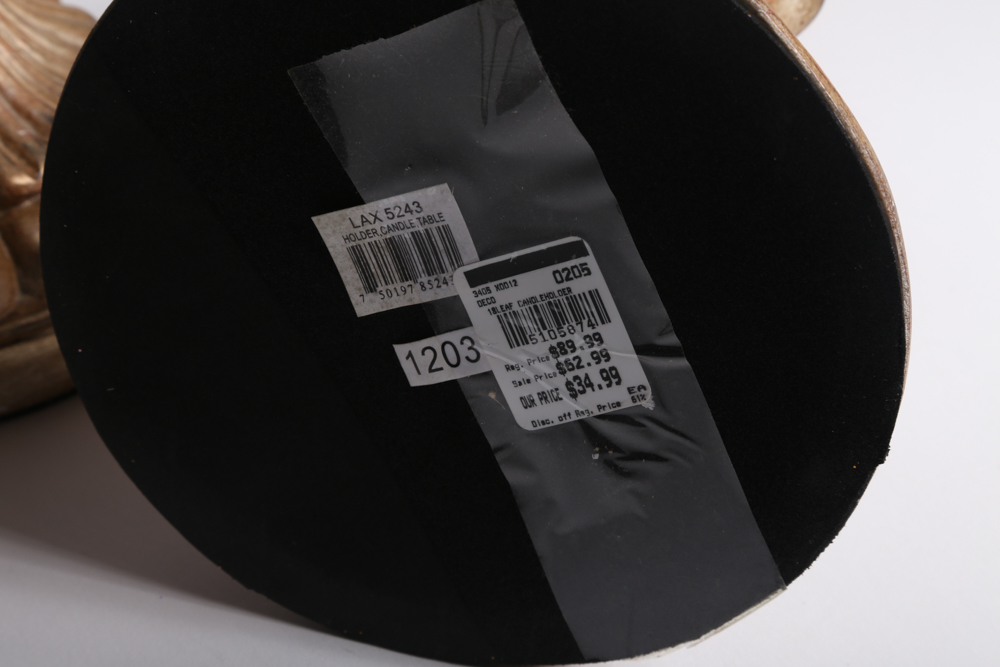 Pair of Ornate Candle Holders