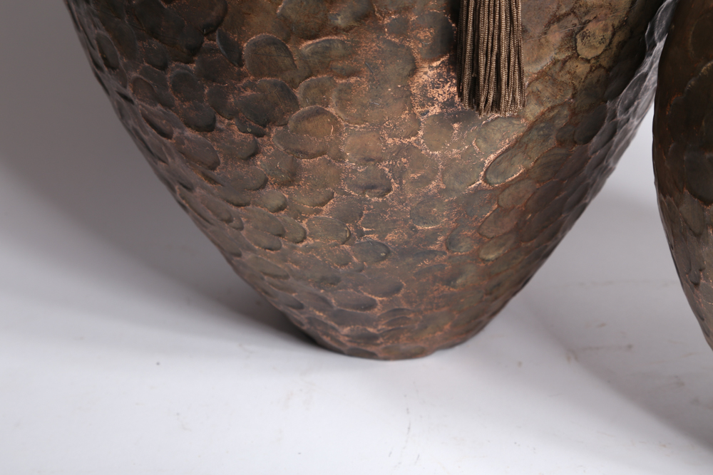 Pair of Decorative Pottery Vases