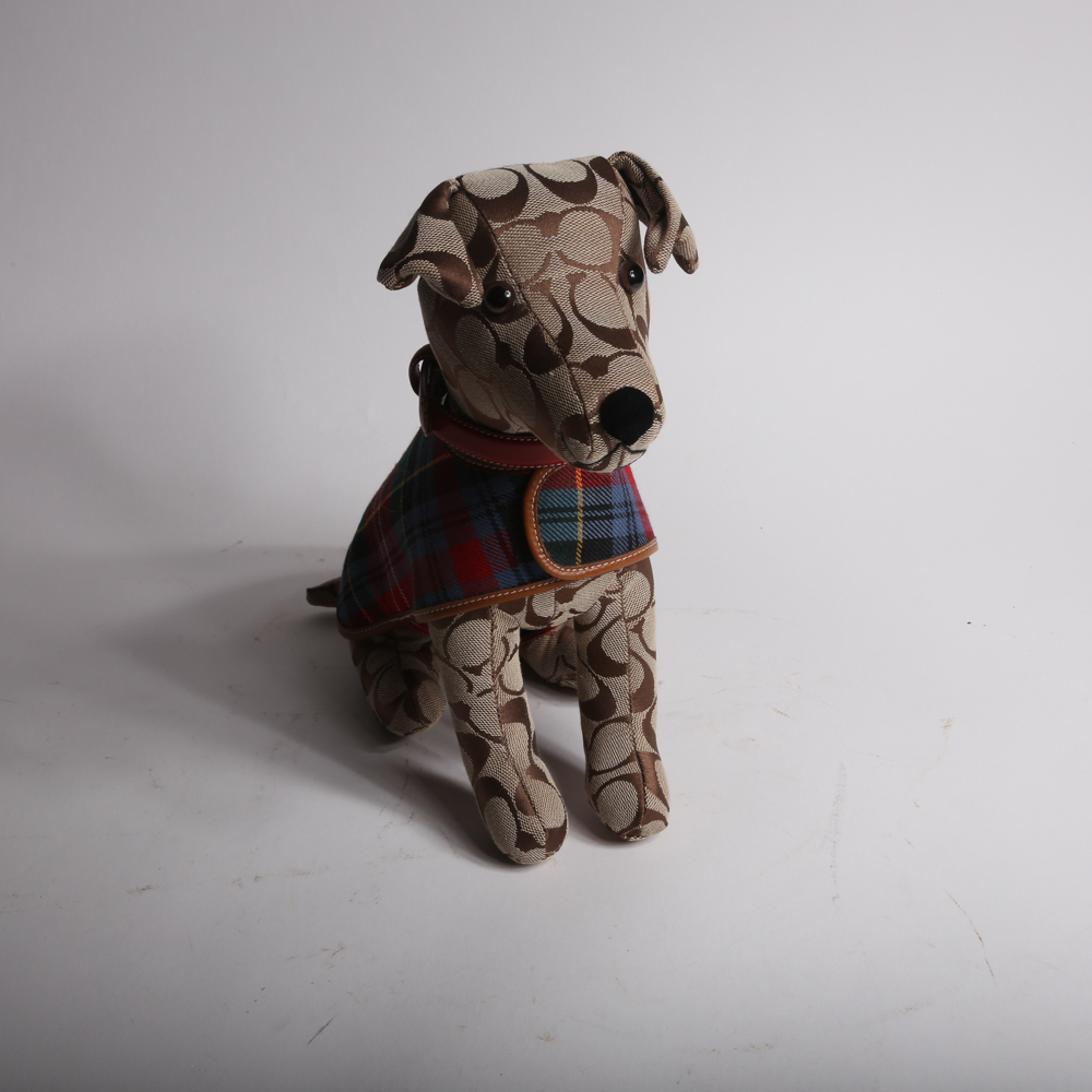 Coach Signature Plush Dog