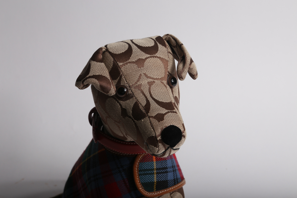 Coach Signature Plush Dog