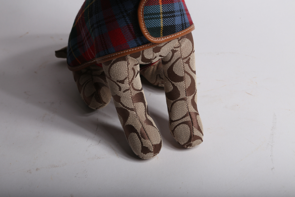 Coach Signature Plush Dog