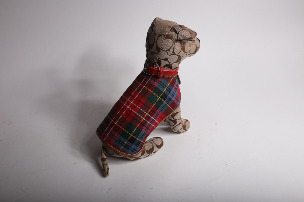 Coach Signature Plush Dog