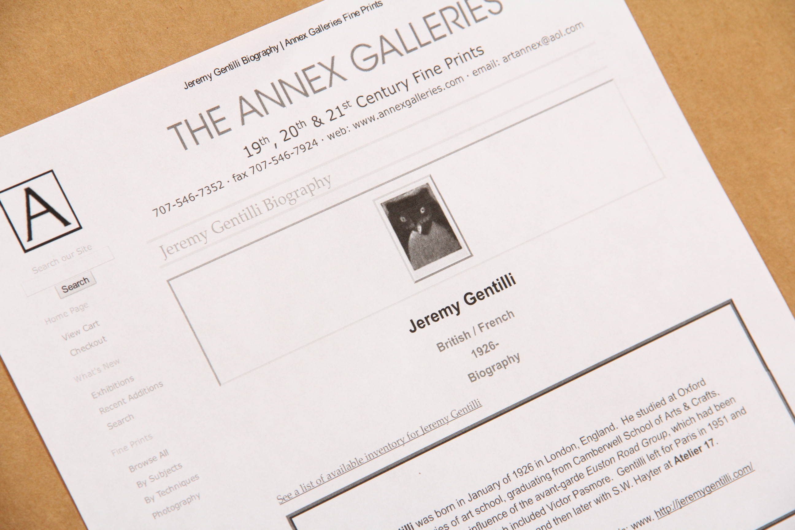 Pencil Signed Listed Artist Jeremy Gentilli Etching and More