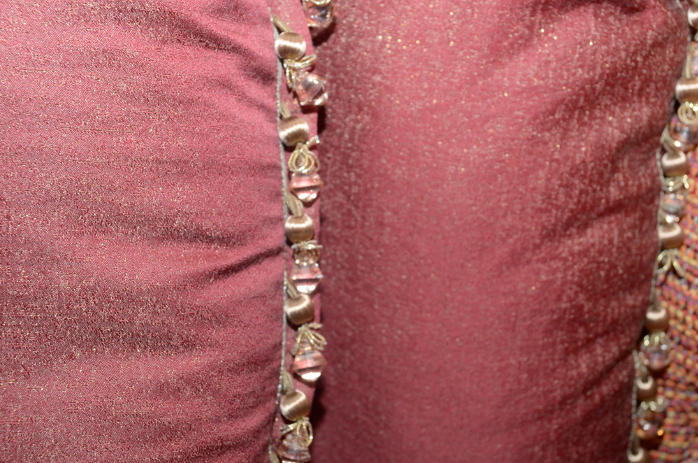 Left-Arm Chaise Lounge with Tweed Upholstery