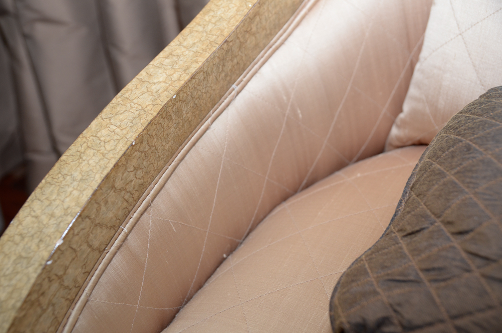 Pair of Chairs with Hassock and Pillows