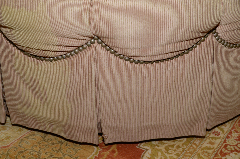 Pair of Chairs with Hassock and Pillows