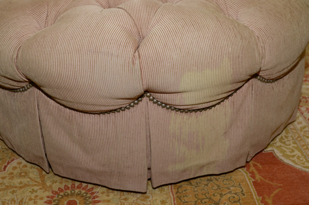 Pair of Chairs with Hassock and Pillows