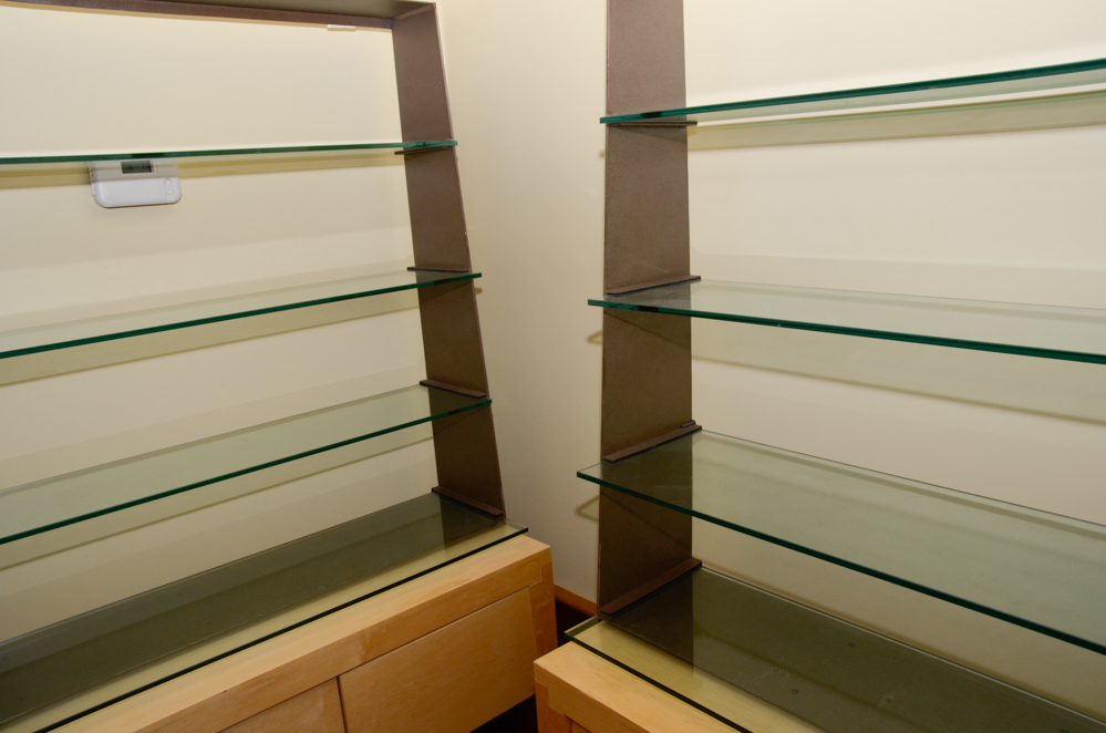 Three Contemporary Display Shelves