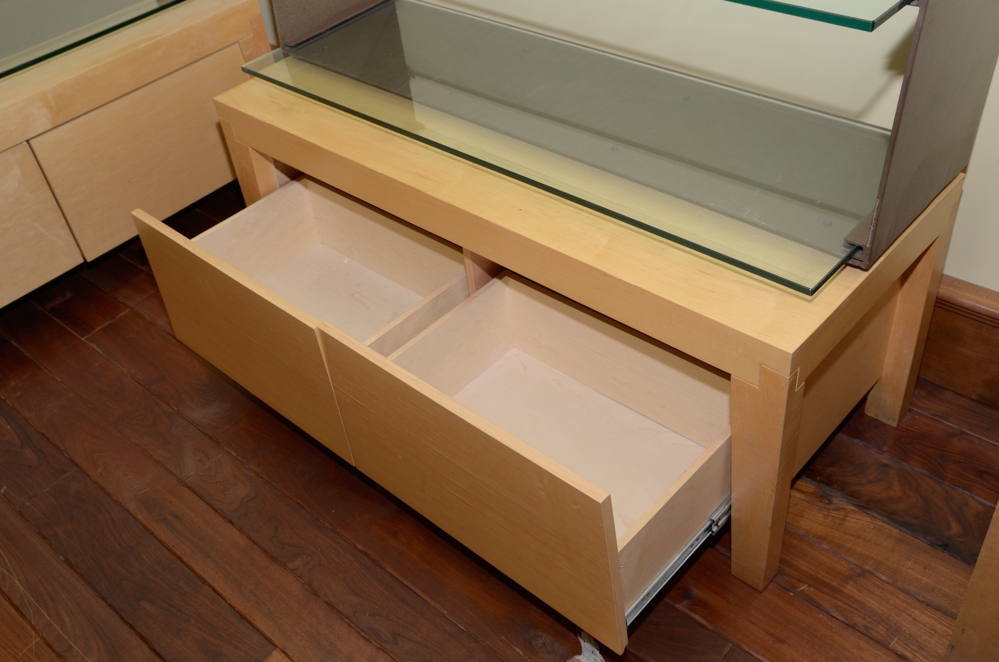 Three Contemporary Display Shelves