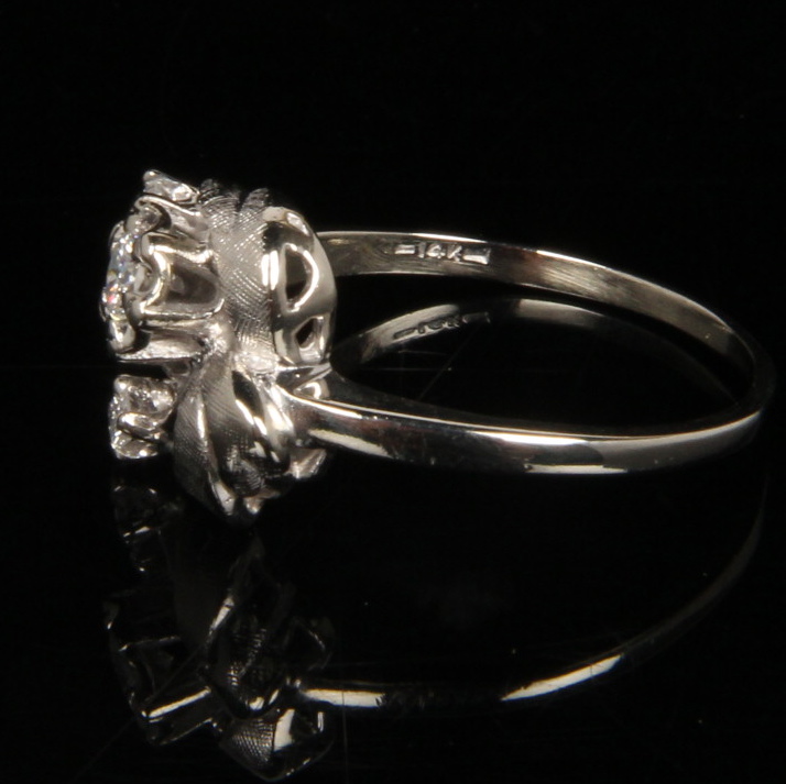 14K White Gold 0.35 CTW Diamond Ring
