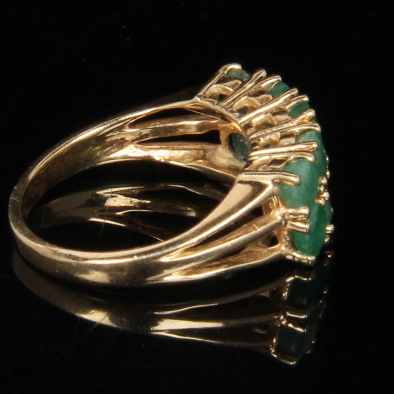 10K Yellow Gold Emerald Ring