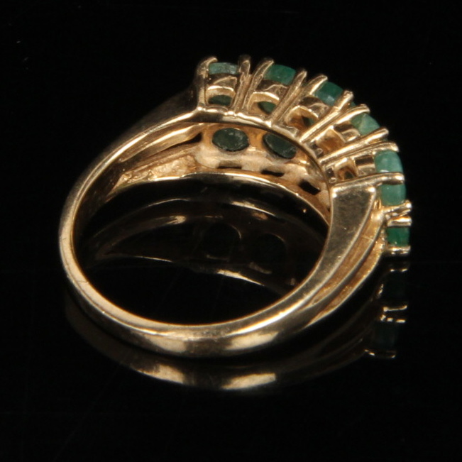 10K Yellow Gold Emerald Ring