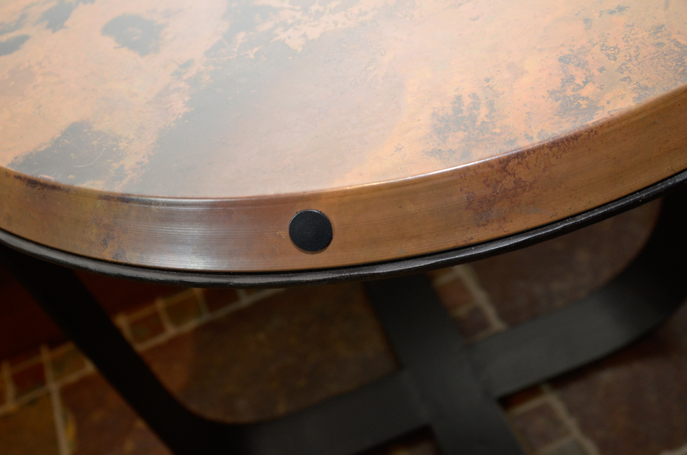 Industrial Metal Side Table