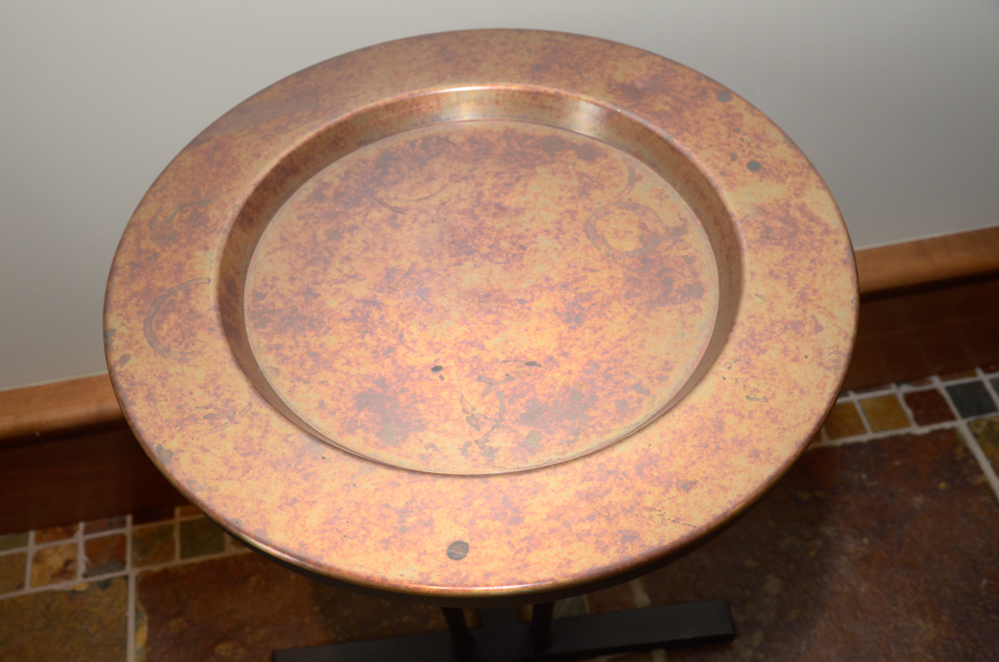 Contemporary Cast Iron Occasional Table