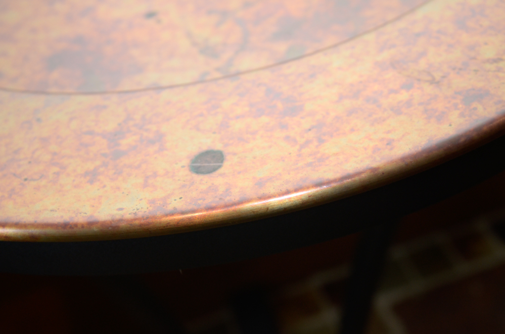 Contemporary Cast Iron Occasional Table