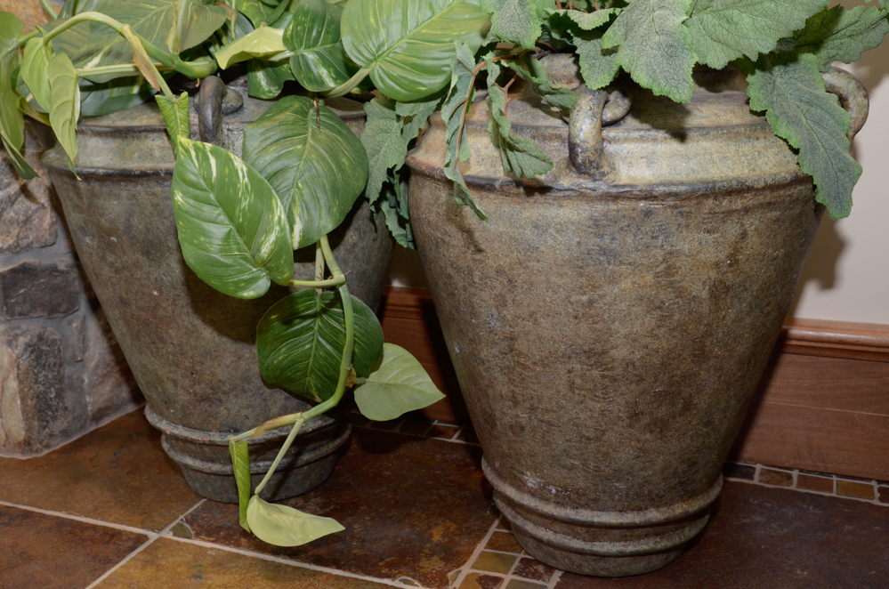 Pair of Ceramic Planters
