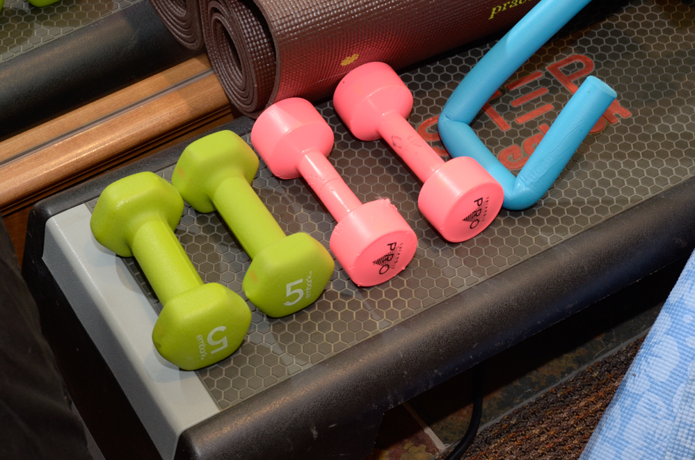 Collection of Fitness Equipment including Heavy Bag